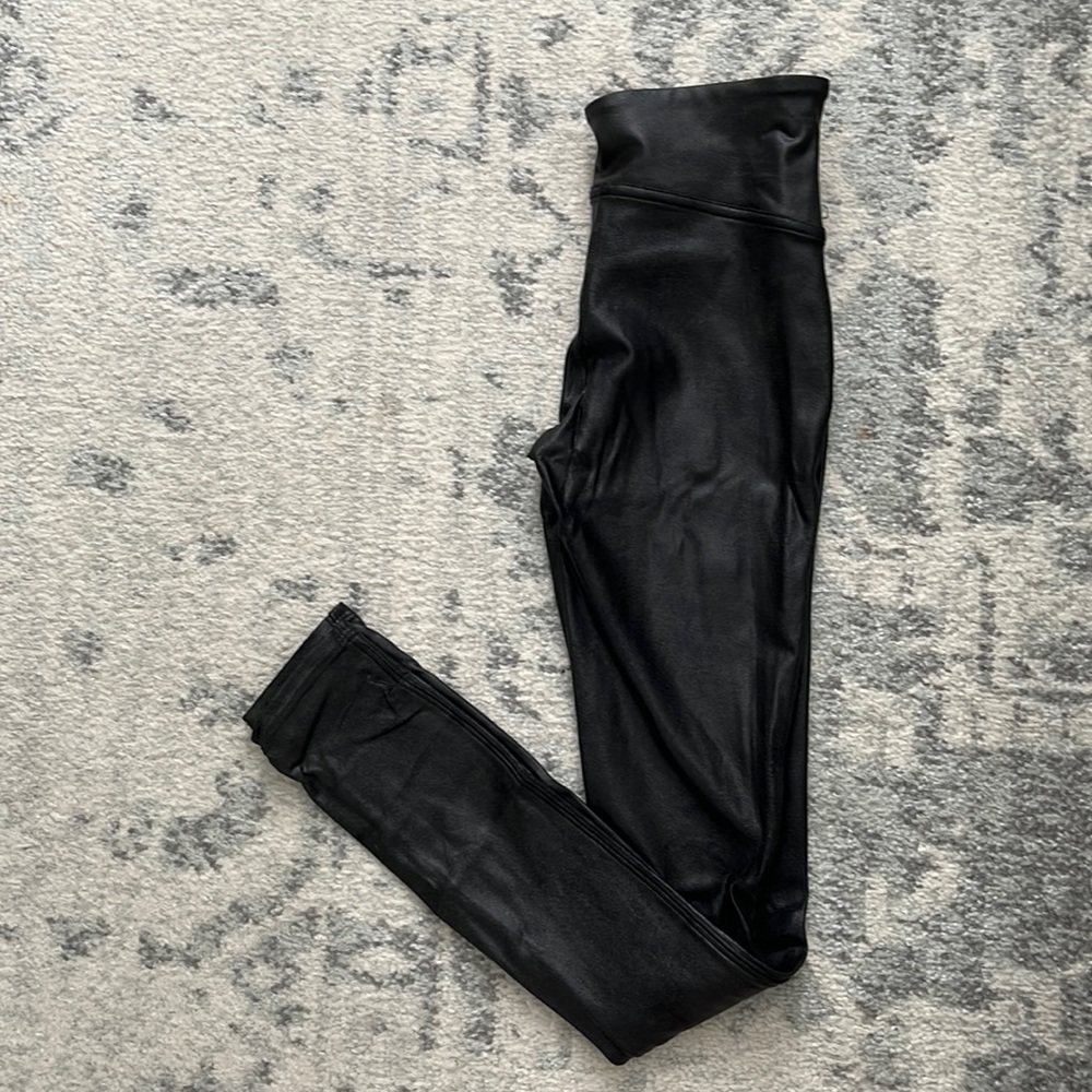 Faux Leather Spanx by Sara Blakey . Size xsmall